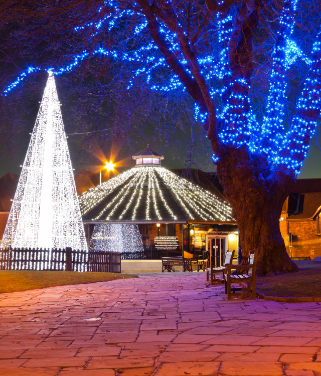 Christmas lights switch-on