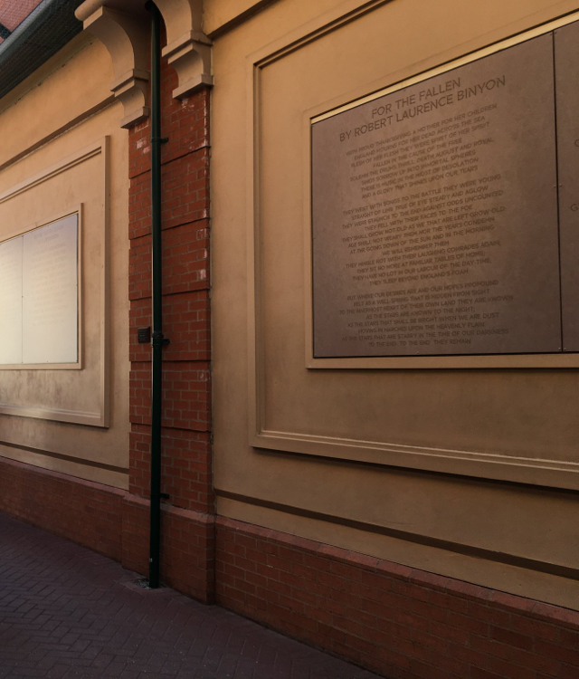 vicar lane ww1 tribute
