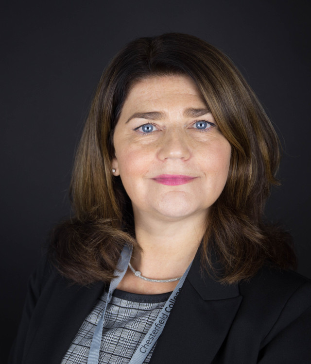 Chesterfield college Vice Principal anna jackson