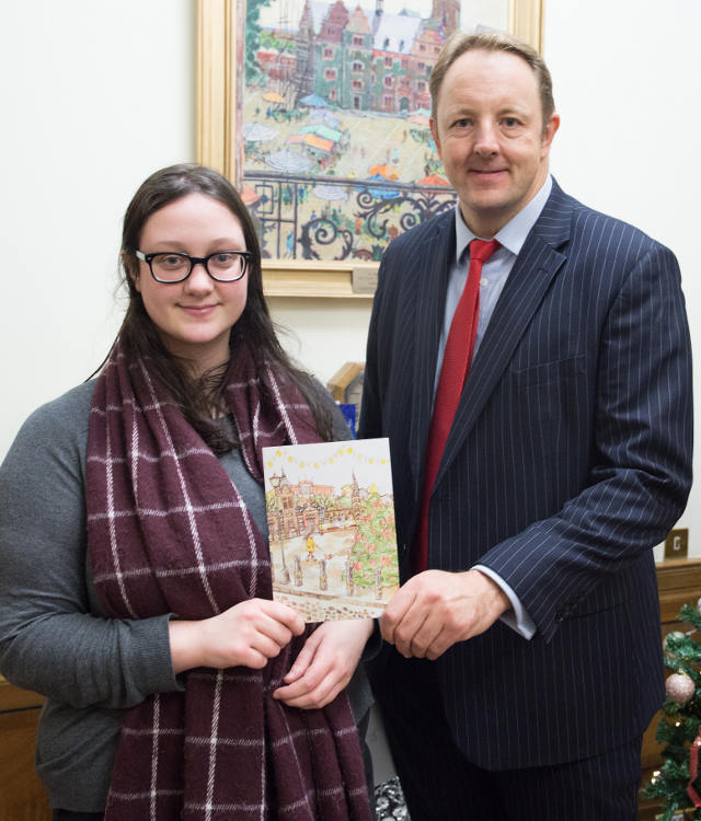 Chesterfield college christmas card competition toby perkins