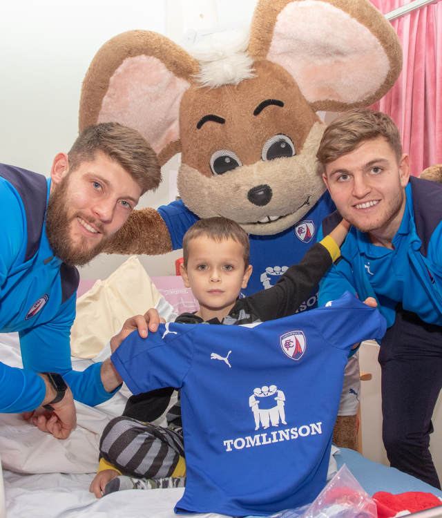spireites chesterfield fc ashgate hospital visit