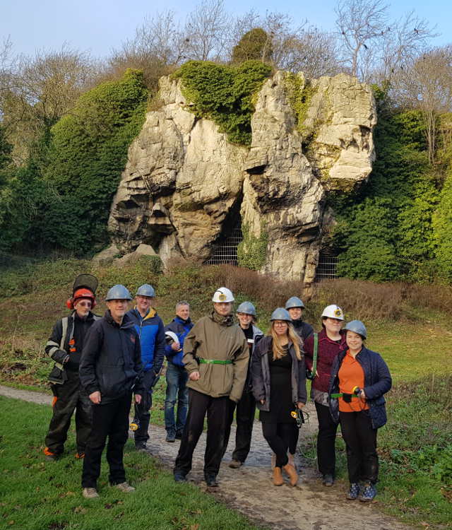 Creswell Crags Derbyshire witches marks