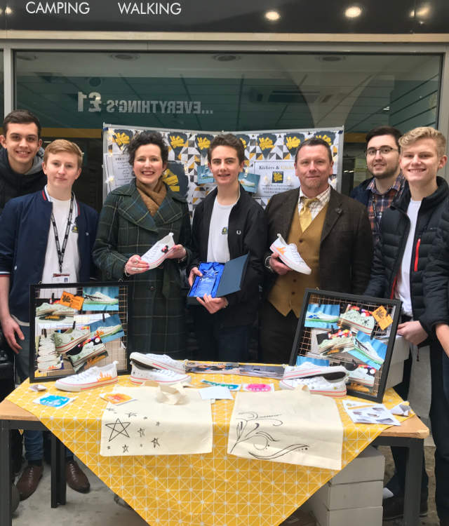 Young Enterprise Trade Fair chesterfield pavements Derbyshire