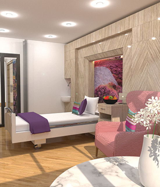 Ashgate Hospicecare Bedroom