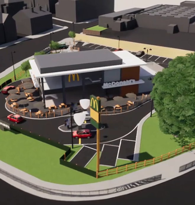 Mcdonalds West Bars Artists Impression
