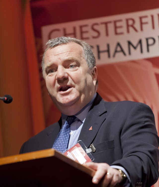 Peter Swallow, Destination Chesterfield Chair speaking at Celebrate Chesterfield 2023