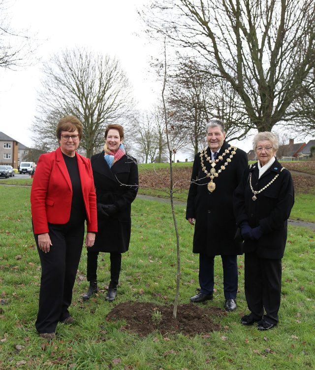 Cllrs Gilby and Serjeant with the Mayor and Mayoress