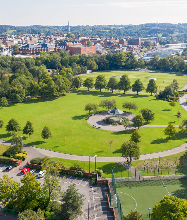 queens park birds eye view