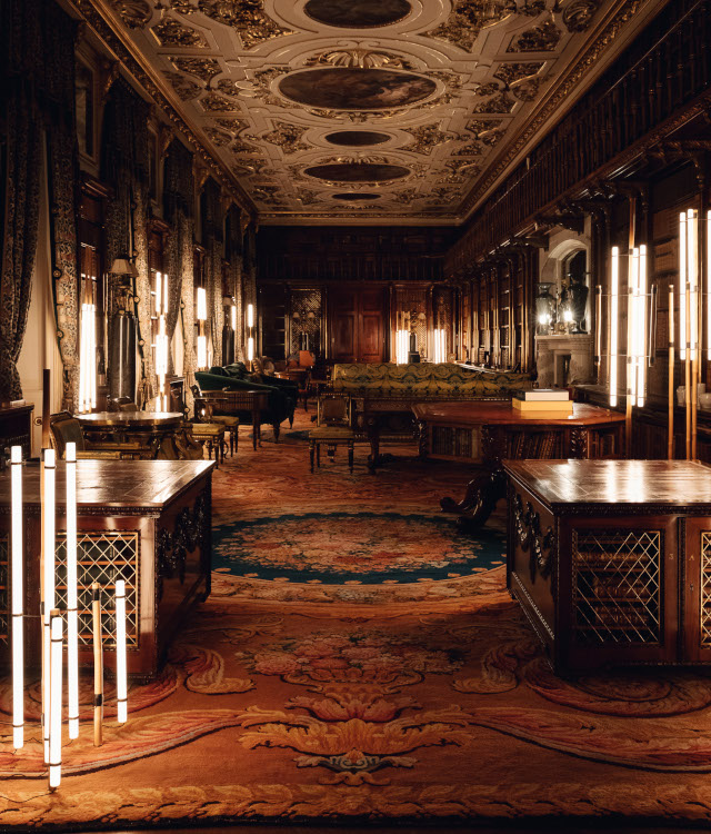 Michael Anastassiades, Bamboo Lamp Series in the Library