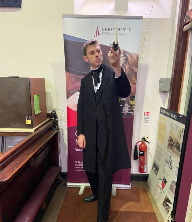 George Stephenson re-enactor