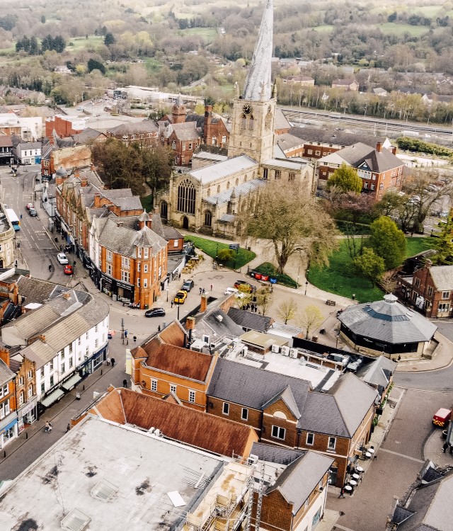 spire view drone 2023 Derbyshire Economic Partnership