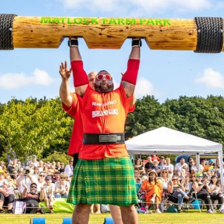 peak District Highland Games 2022 log press