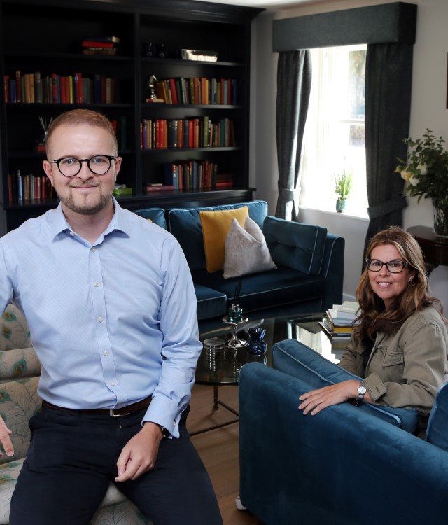 John Jarman, Property Director at Coverland UK, pictured with Jo Dilley, Managing Director of Visit Peak District & Derbyshire