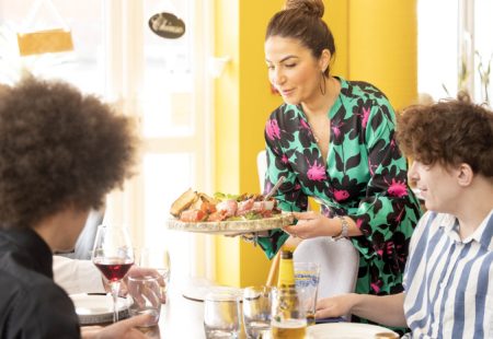 Food and drink being served at Sicily Restaurant in Chesterfield