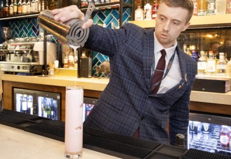 Cocktail being made at Casa Hotel