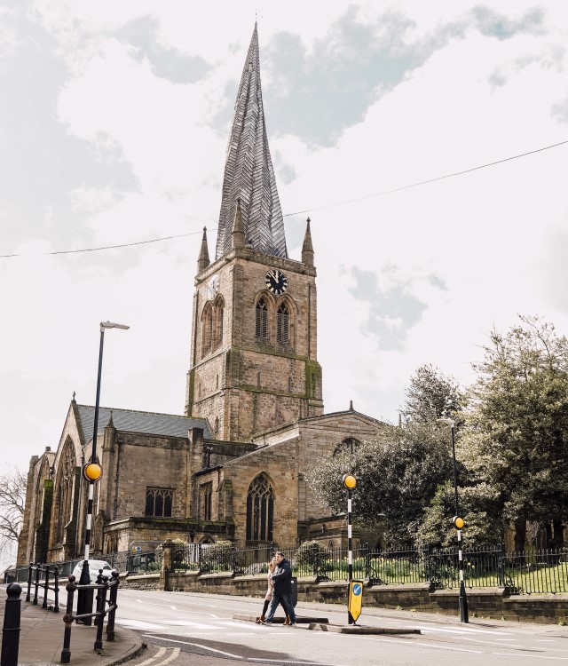 crooked spire chesterfield town centre