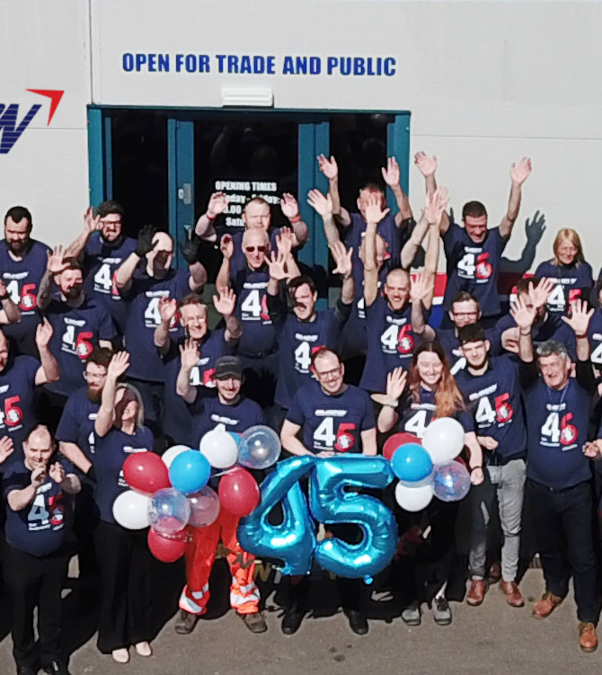 SDL Minor Fern Staff outside of building