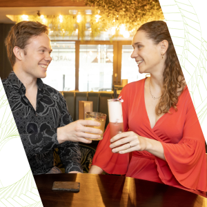 Couple enjoying an evening out at Casa Hotel