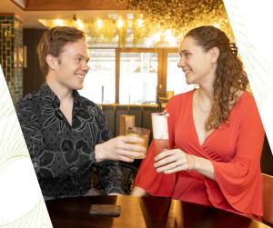 Couple enjoying an evening out at Casa Hotel