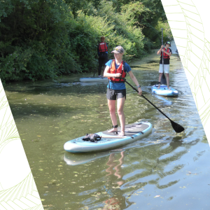 Paddle Boarding along the Chesterfield Canal