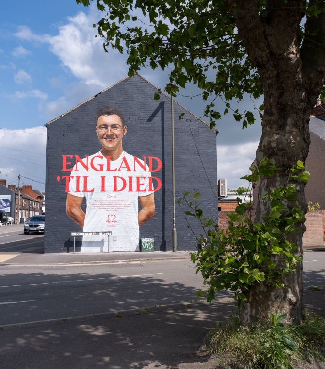British Heart Foundation Mural in Chesterfield