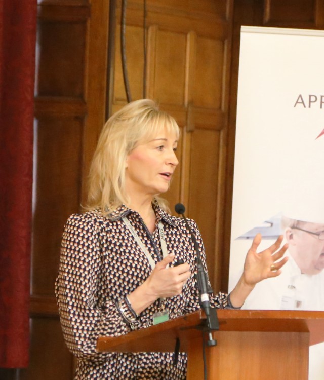 Julie Richards speaking at skills conference