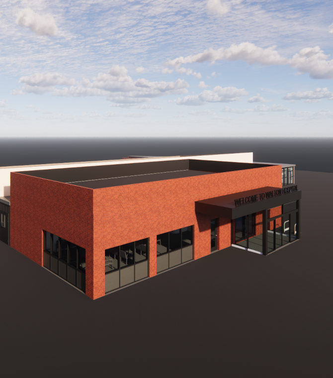 Artists Impression of Chesterfield Community Diagnostic Centre